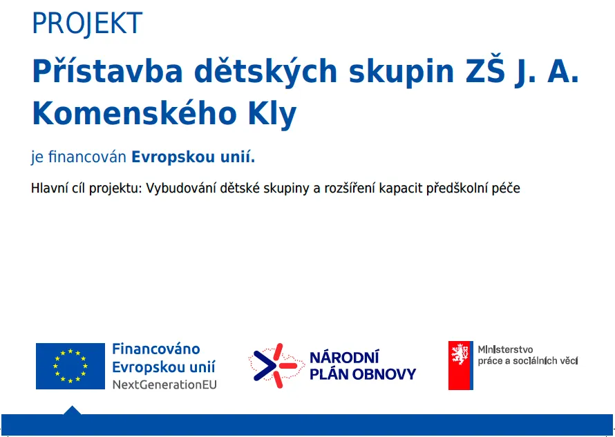Projekt Přístavba dětských skupin